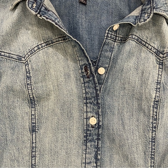 NWT Lee Blue Denim Button-Down Dress - Picture 3 of 15